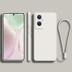 Ultra-thin Silicone Gel Soft Case 360 Degrees Cover S03 for Oppo Reno7 Z 5G White