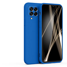 Ultra-thin Silicone Gel Soft Case 360 Degrees Cover S03 for Samsung Galaxy A12 Nacho Blue