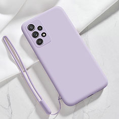 Ultra-thin Silicone Gel Soft Case 360 Degrees Cover S03 for Samsung Galaxy A73 5G Clove Purple
