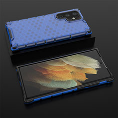 Ultra-thin Silicone Gel Soft Case 360 Degrees Cover S03 for Samsung Galaxy S21 Ultra 5G Blue
