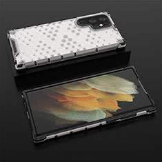 Ultra-thin Silicone Gel Soft Case 360 Degrees Cover S03 for Samsung Galaxy S21 Ultra 5G White