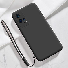 Ultra-thin Silicone Gel Soft Case 360 Degrees Cover S03 for Vivo iQOO 8 5G Black
