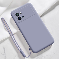 Ultra-thin Silicone Gel Soft Case 360 Degrees Cover S03 for Vivo iQOO 9 5G Lavender Gray