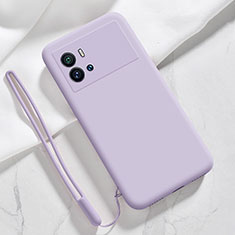 Ultra-thin Silicone Gel Soft Case 360 Degrees Cover S03 for Vivo iQOO 9 Pro 5G Clove Purple