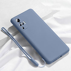 Ultra-thin Silicone Gel Soft Case 360 Degrees Cover S03 for Vivo X50 Pro 5G Gray