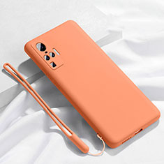 Ultra-thin Silicone Gel Soft Case 360 Degrees Cover S03 for Vivo X50 Pro 5G Orange