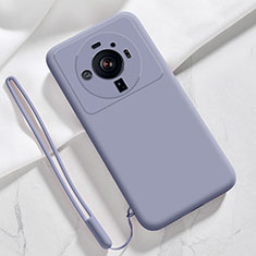 Ultra-thin Silicone Gel Soft Case 360 Degrees Cover S03 for Xiaomi Mi 12S Ultra 5G Lavender Gray