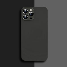 Ultra-thin Silicone Gel Soft Case 360 Degrees Cover S04 for Apple iPhone 13 Pro Max Black