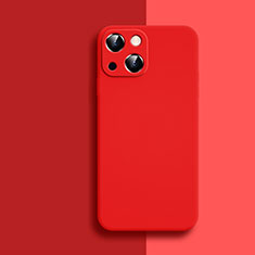 Ultra-thin Silicone Gel Soft Case 360 Degrees Cover S04 for Apple iPhone 14 Plus Red