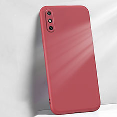 Ultra-thin Silicone Gel Soft Case 360 Degrees Cover S04 for Huawei Enjoy 10e Red Wine
