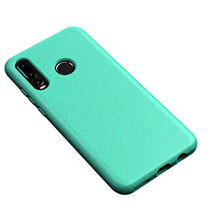 Ultra-thin Silicone Gel Soft Case 360 Degrees Cover S04 for Huawei P30 Lite Cyan