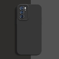 Ultra-thin Silicone Gel Soft Case 360 Degrees Cover S04 for Oppo Reno6 Pro 5G India Black