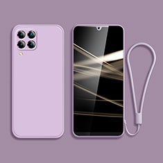Ultra-thin Silicone Gel Soft Case 360 Degrees Cover S04 for Samsung Galaxy A12 Nacho Clove Purple