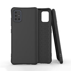 Ultra-thin Silicone Gel Soft Case 360 Degrees Cover S04 for Samsung Galaxy M40S Black