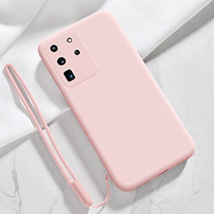 Ultra-thin Silicone Gel Soft Case 360 Degrees Cover S04 for Samsung Galaxy S20 Ultra 5G Pink