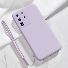 Ultra-thin Silicone Gel Soft Case 360 Degrees Cover S04 for Samsung Galaxy S20 Ultra Clove Purple