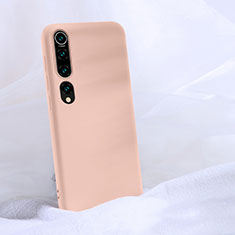 Ultra-thin Silicone Gel Soft Case 360 Degrees Cover S04 for Xiaomi Mi 10 Pink