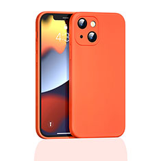 Ultra-thin Silicone Gel Soft Case 360 Degrees Cover S05 for Apple iPhone 13 Mini Orange