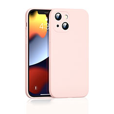 Ultra-thin Silicone Gel Soft Case 360 Degrees Cover S05 for Apple iPhone 13 Rose Gold
