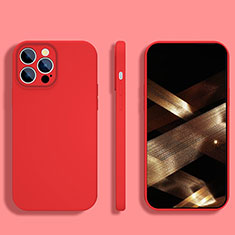 Ultra-thin Silicone Gel Soft Case 360 Degrees Cover S05 for Apple iPhone 14 Pro Max Red