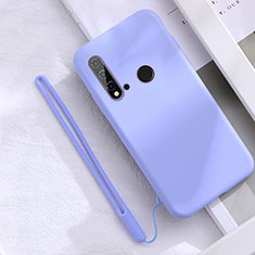 Ultra-thin Silicone Gel Soft Case 360 Degrees Cover S05 for Huawei Nova 5i Purple