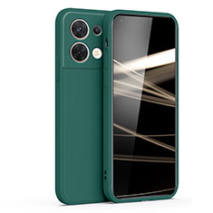 Ultra-thin Silicone Gel Soft Case 360 Degrees Cover S05 for Oppo Reno8 5G Green