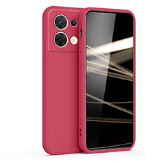 Ultra-thin Silicone Gel Soft Case 360 Degrees Cover S05 for Oppo Reno8 5G Hot Pink