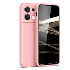 Ultra-thin Silicone Gel Soft Case 360 Degrees Cover S05 for Oppo Reno8 5G Pink