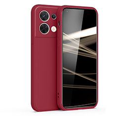 Ultra-thin Silicone Gel Soft Case 360 Degrees Cover S05 for Oppo Reno9 Pro+ Plus 5G Red