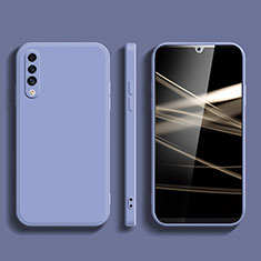 Ultra-thin Silicone Gel Soft Case 360 Degrees Cover S05 for Samsung Galaxy A90 5G Lavender Gray