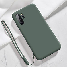 Ultra-thin Silicone Gel Soft Case 360 Degrees Cover S05 for Samsung Galaxy Note 10 Plus 5G Midnight Green