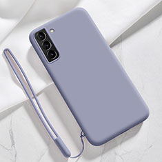 Ultra-thin Silicone Gel Soft Case 360 Degrees Cover S05 for Samsung Galaxy S21 FE 5G Lavender Gray