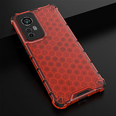 Ultra-thin Silicone Gel Soft Case 360 Degrees Cover S05 for Xiaomi Mi 12 5G Red