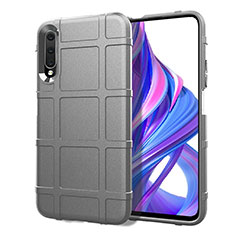 Ultra-thin Silicone Gel Soft Case 360 Degrees Cover S06 for Huawei P Smart Pro (2019) Gray