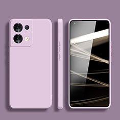 Ultra-thin Silicone Gel Soft Case 360 Degrees Cover S06 for Oppo Reno8 Pro 5G Clove Purple