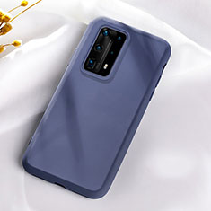 Ultra-thin Silicone Gel Soft Case 360 Degrees Cover S07 for Huawei P40 Pro+ Plus Blue
