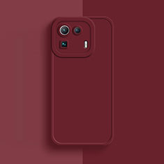 Ultra-thin Silicone Gel Soft Case 360 Degrees Cover S07 for Xiaomi Mi 11 Pro 5G Red