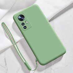 Ultra-thin Silicone Gel Soft Case 360 Degrees Cover S07 for Xiaomi Mi 12 5G Matcha Green