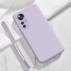 Ultra-thin Silicone Gel Soft Case 360 Degrees Cover S07 for Xiaomi Mi 12 Pro 5G Clove Purple