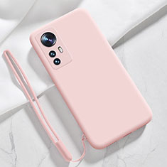 Ultra-thin Silicone Gel Soft Case 360 Degrees Cover S07 for Xiaomi Mi 12X 5G Pink