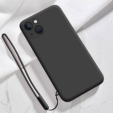 Ultra-thin Silicone Gel Soft Case 360 Degrees Cover S08 for Apple iPhone 13 Black
