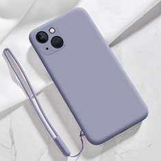 Ultra-thin Silicone Gel Soft Case 360 Degrees Cover S08 for Apple iPhone 13 Mini Purple