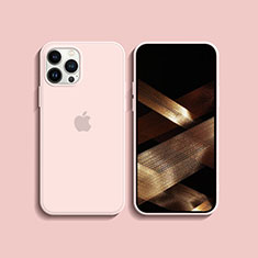 Ultra-thin Silicone Gel Soft Case 360 Degrees Cover S08 for Apple iPhone 14 Pro Max Pink