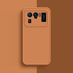 Ultra-thin Silicone Gel Soft Case 360 Degrees Cover S08 for Xiaomi Mi 11 Ultra 5G Orange
