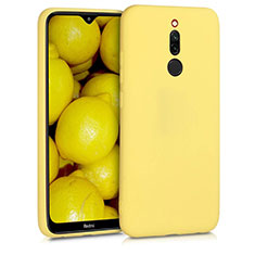 Ultra-thin Silicone Gel Soft Case 360 Degrees Cover S08 for Xiaomi Redmi 8 Yellow