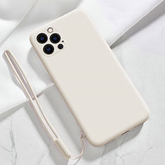 Ultra-thin Silicone Gel Soft Case 360 Degrees Cover S09 for Apple iPhone 13 Pro White