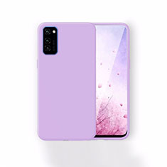 Ultra-thin Silicone Gel Soft Case 360 Degrees Cover T01 for Huawei Honor V30 5G Purple