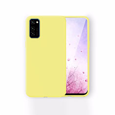 Ultra-thin Silicone Gel Soft Case 360 Degrees Cover T01 for Huawei Honor V30 5G Yellow