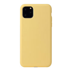 Ultra-thin Silicone Gel Soft Case 360 Degrees Cover Y01 for Apple iPhone 11 Pro Max Yellow