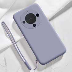 Ultra-thin Silicone Gel Soft Case 360 Degrees Cover YK1 for Huawei Mate 60 Pro Lavender Gray